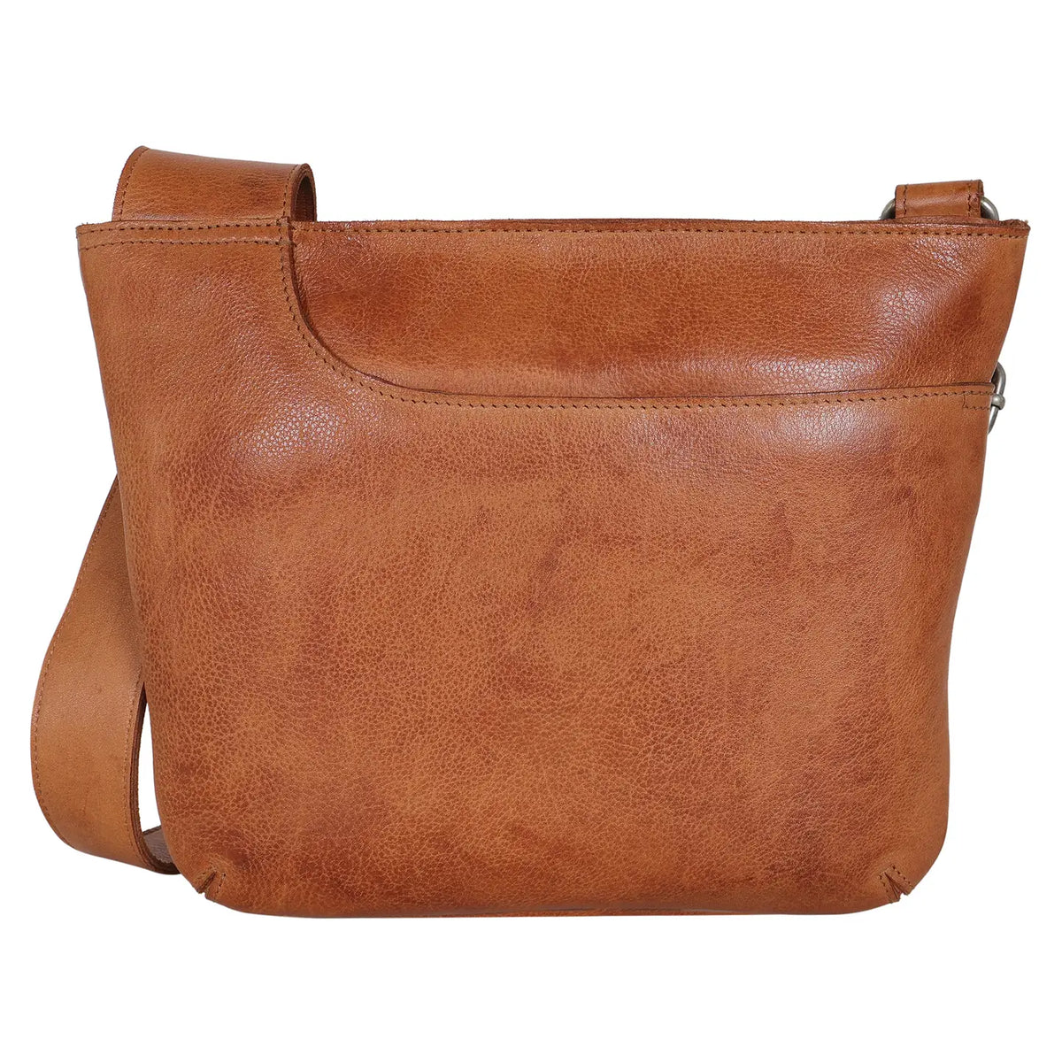 Arden Leather Crossbody Bag - Cognac