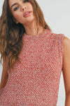 Sara Sleeveless Sweater Top