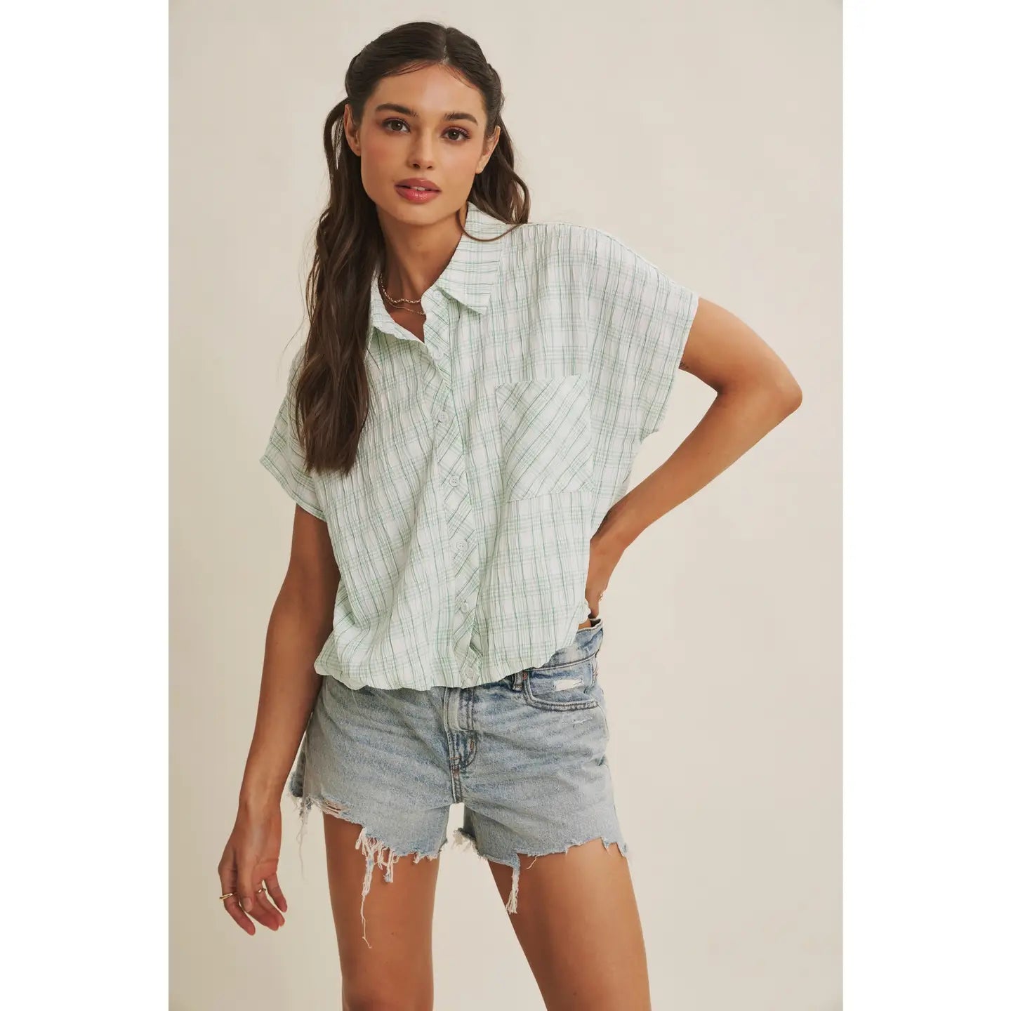 Kelly Green Bubble Top