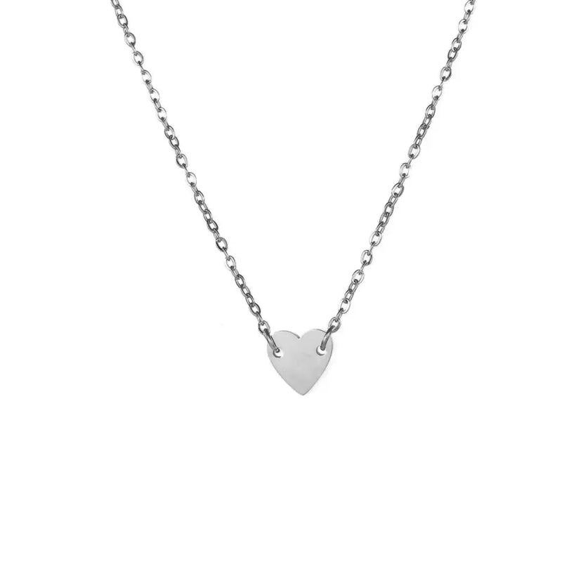 Lucy Silver Heart Necklace