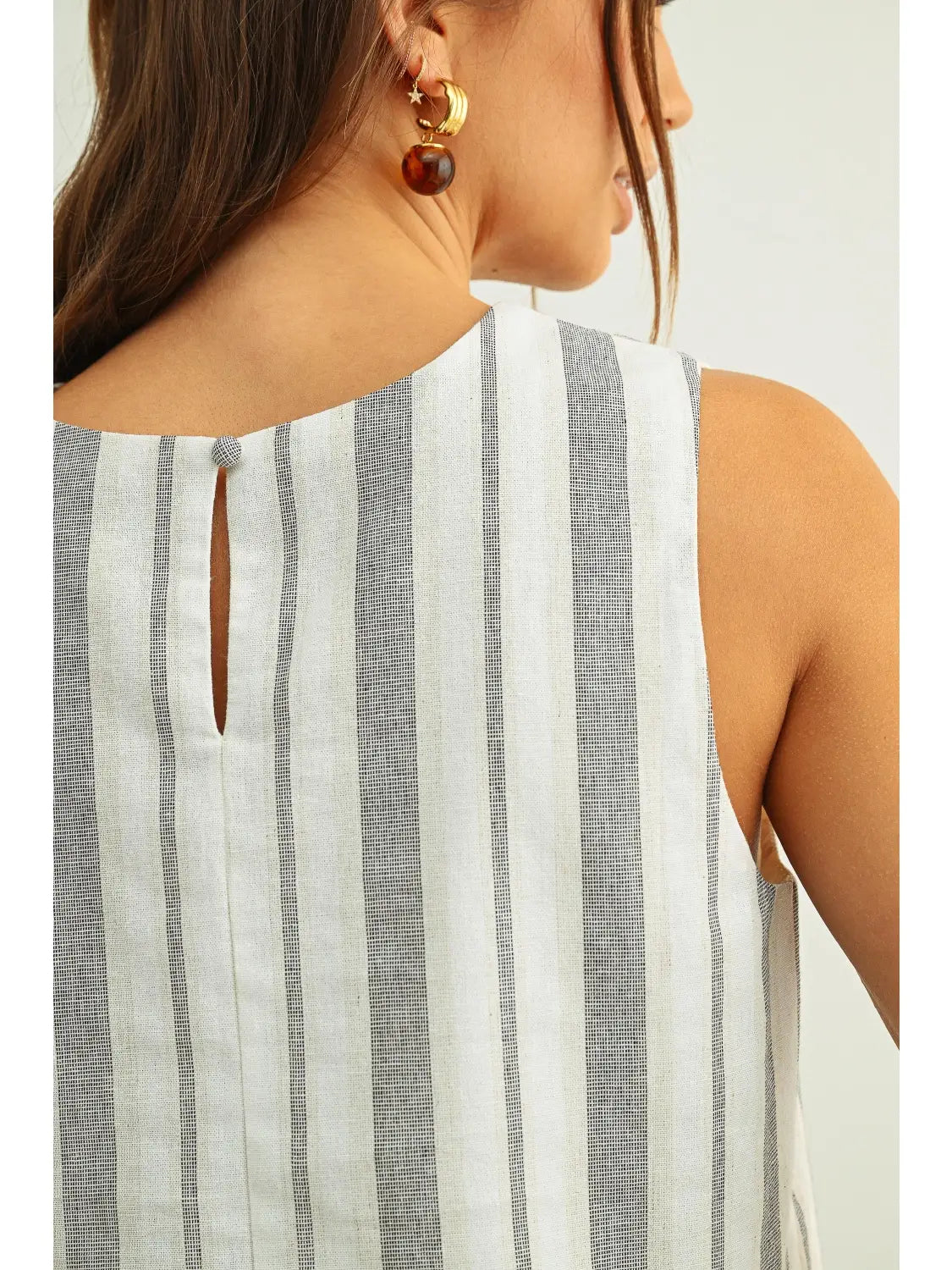Sleeveless Striped tank Top