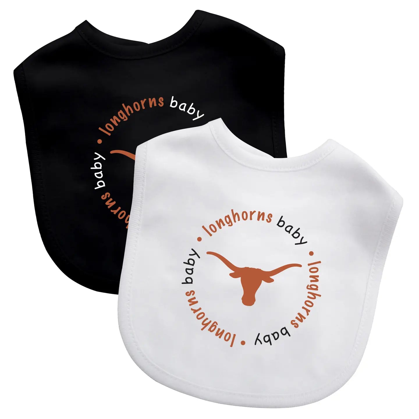 Longhorns Baby Bib Set