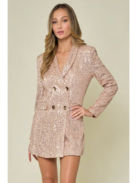 Avery Sequin Blazer Dress