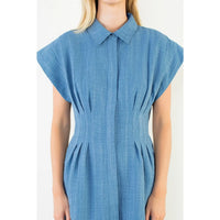 Mindy Woven Polyester Dress - august