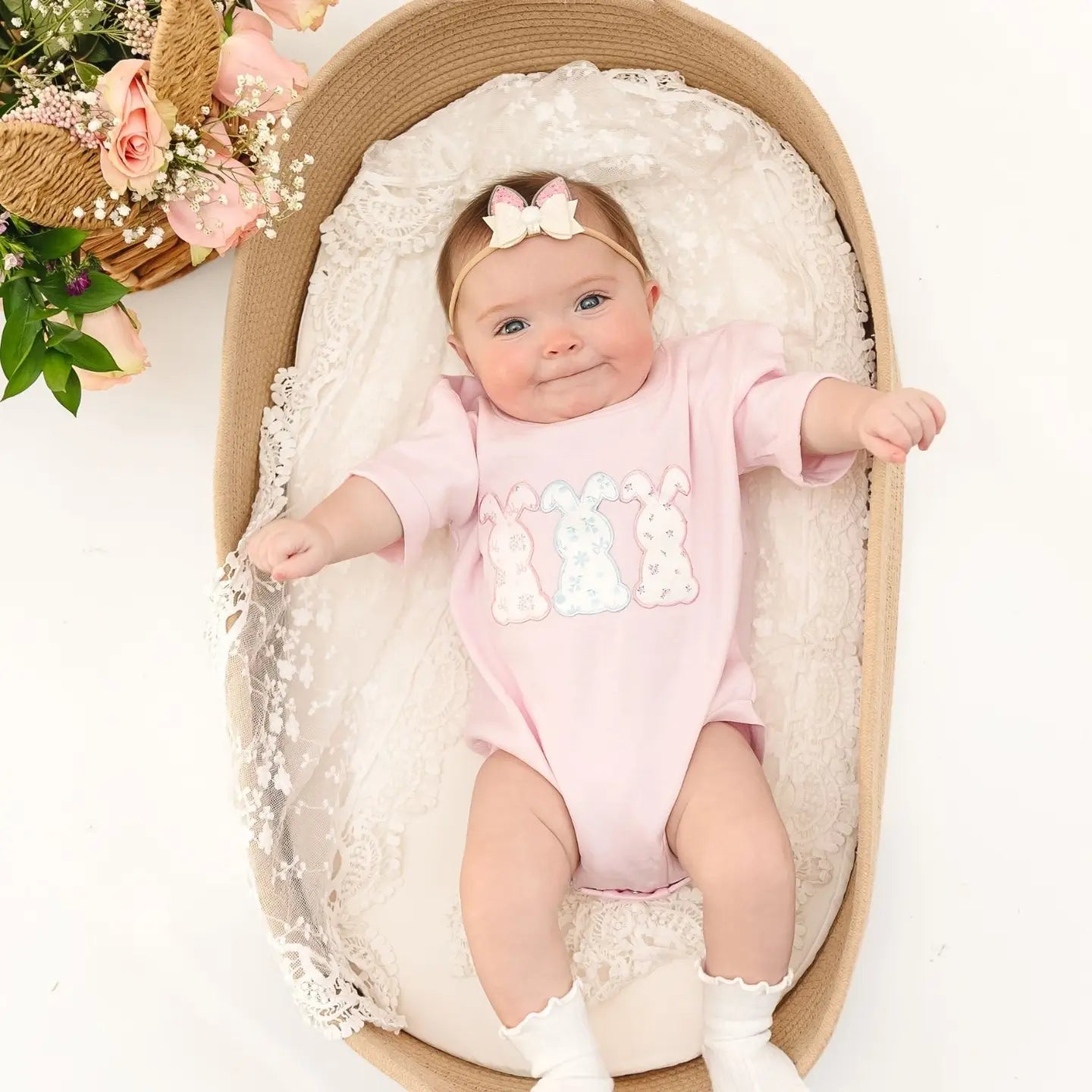 Floral Bunny Romper