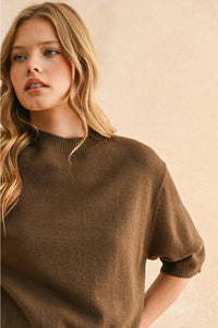 Olive Sweater Top