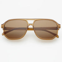 FREYRS- Billie Aviator Sunglasses (Clear Brown)