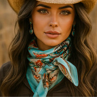 Wild Rag - Turquoise Paisley