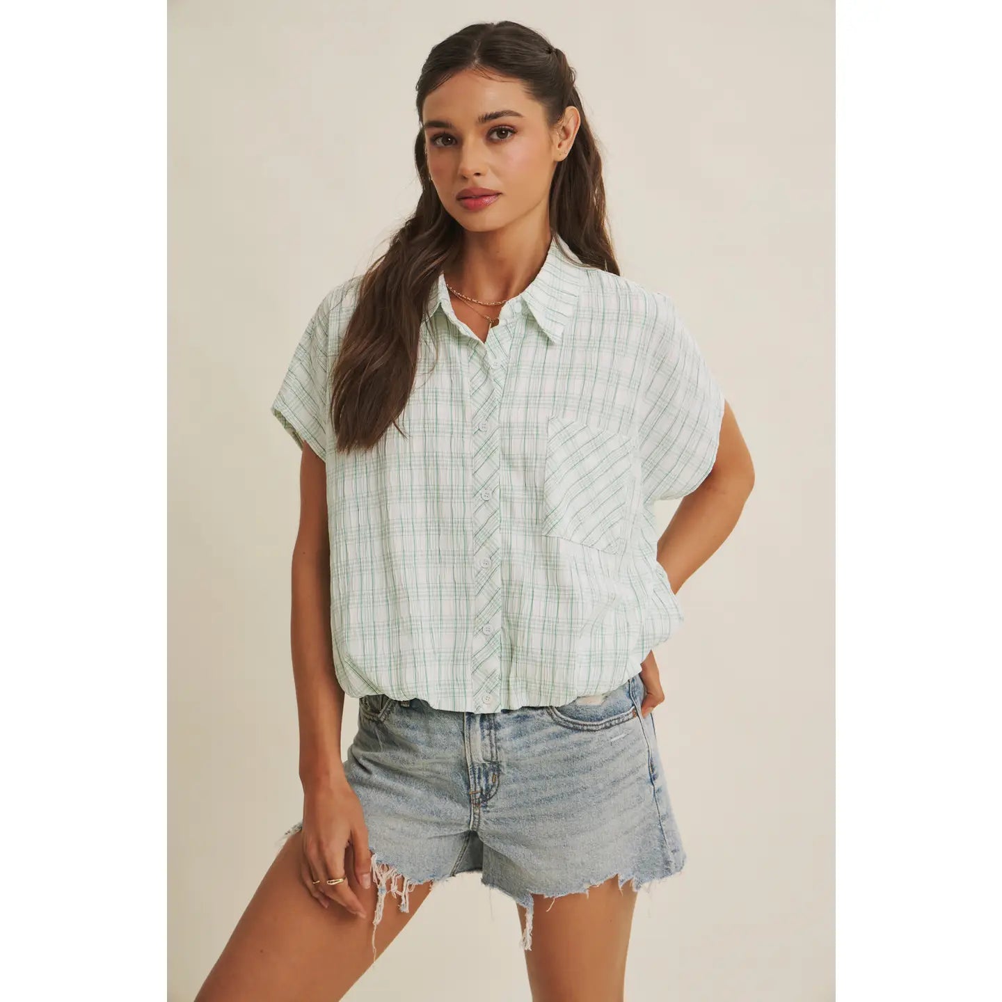 Kelly Green Bubble Top