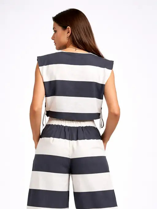 Striped Sleeveless Top