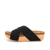 Bursa Black Wedge Sandal