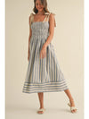 Chloe Striped Midi Dress