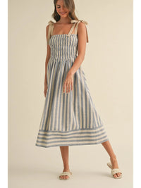 Chloe Striped Midi Dress