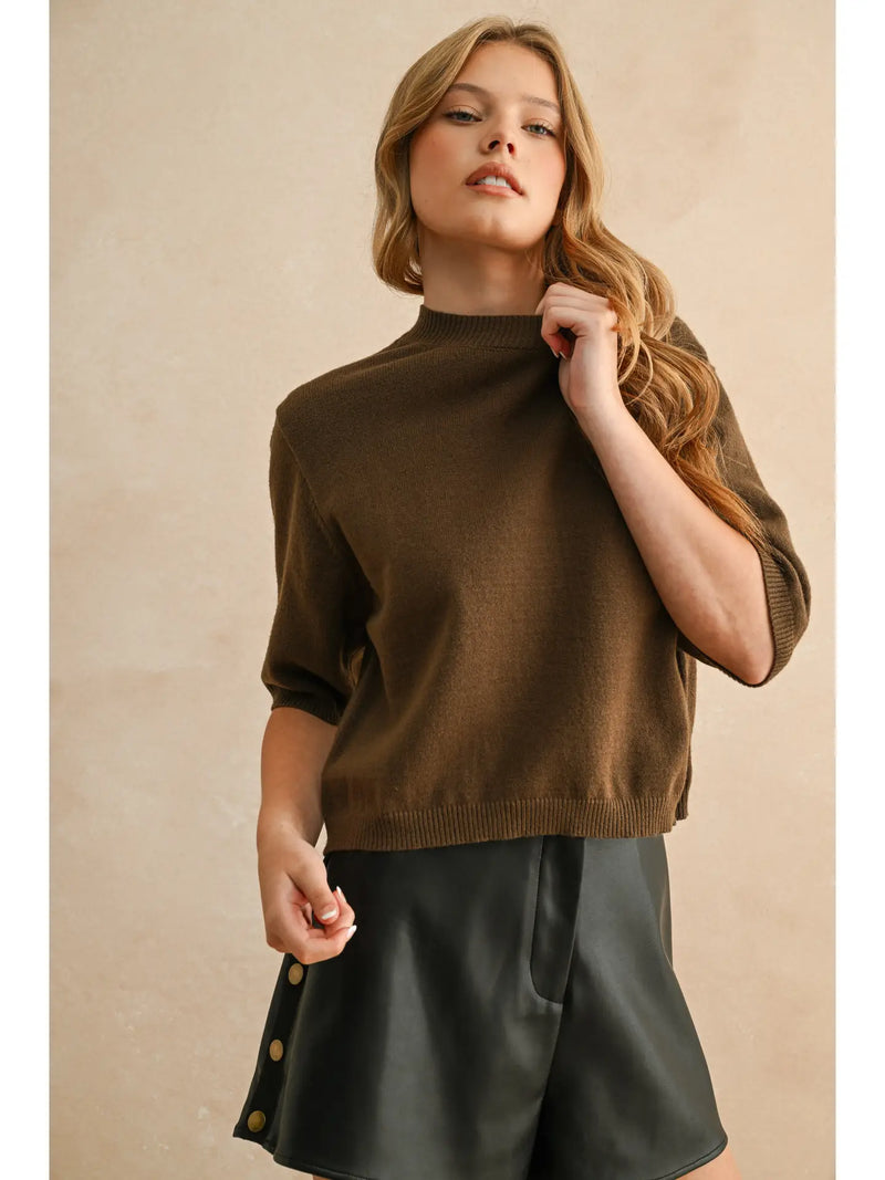 Olive Sweater Top