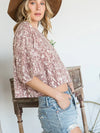 Olivia Crop Floral Blouse