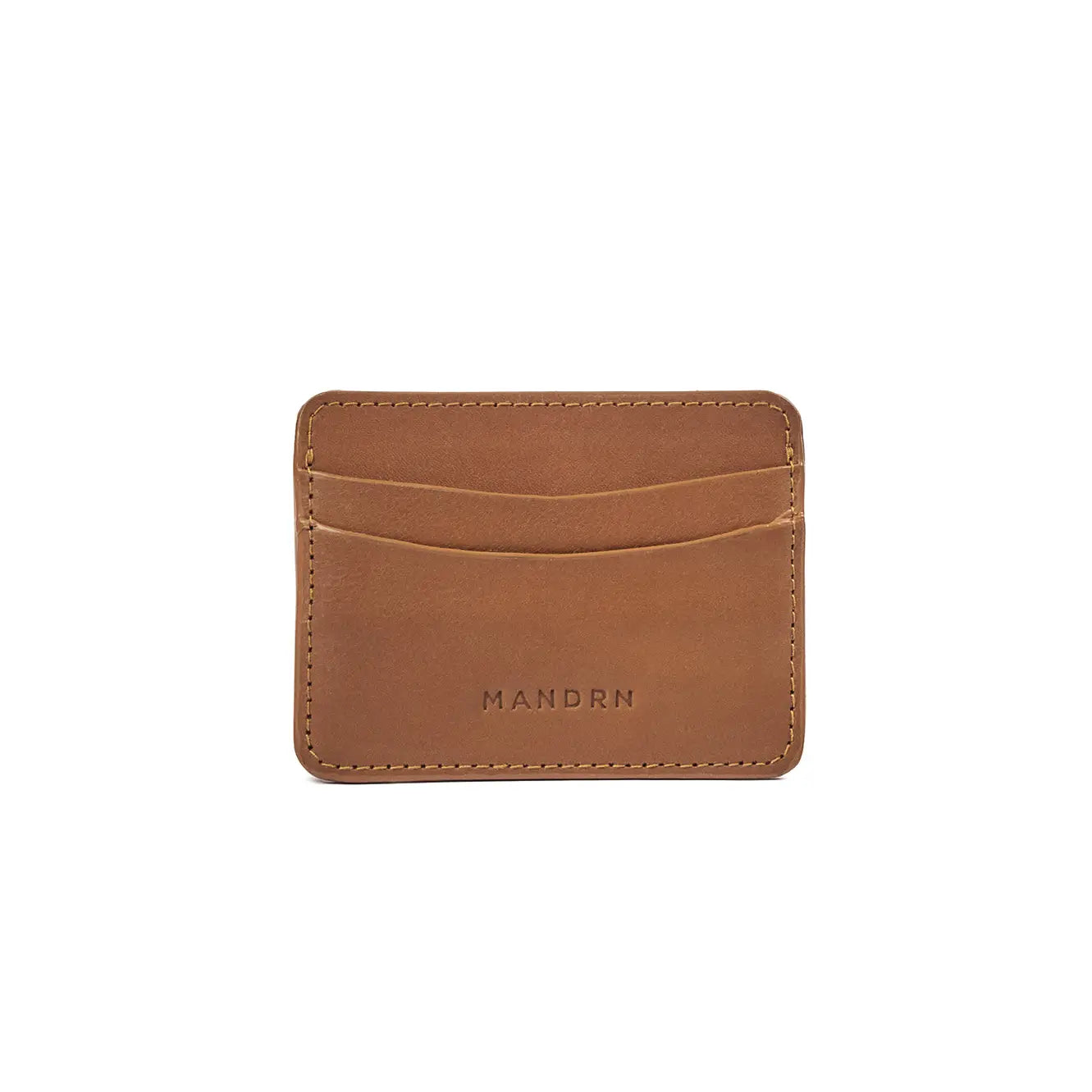 Leather Card Holder- Tan
