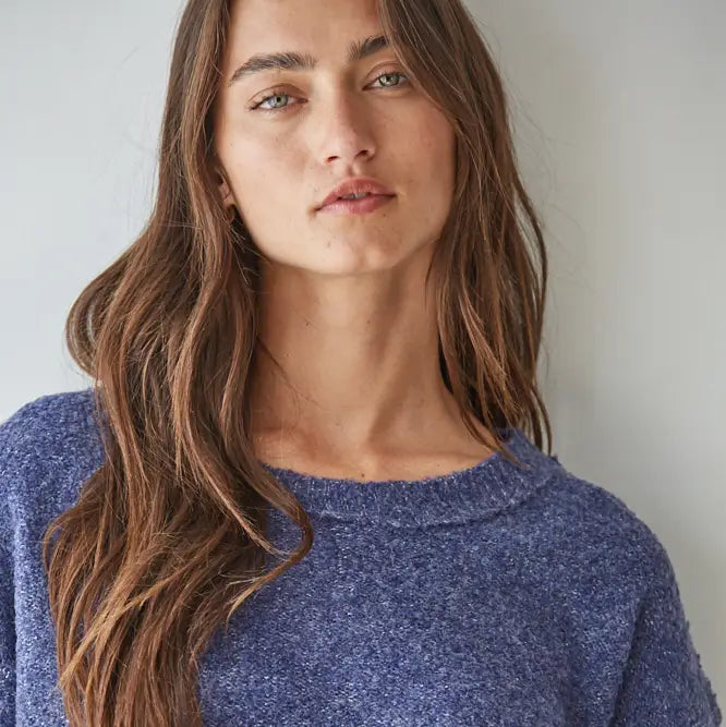 Allison Short Sleeve Boxy Knit Sweater