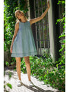 Sleeveless Denim A Line Dress