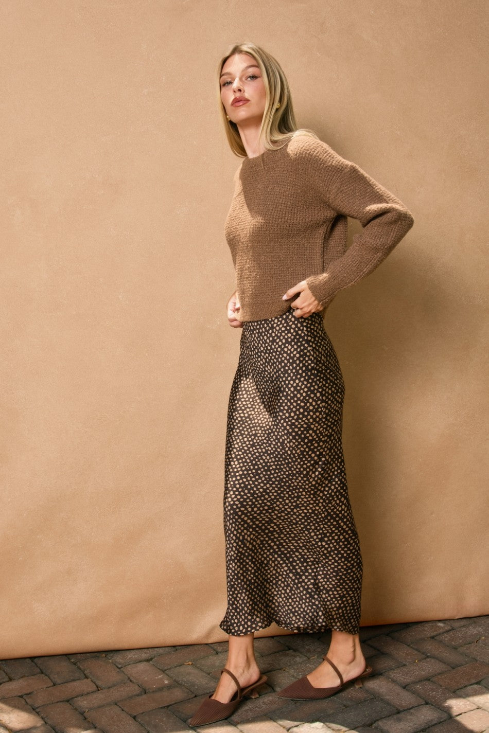 Smoke and Sand Maxi Skirt