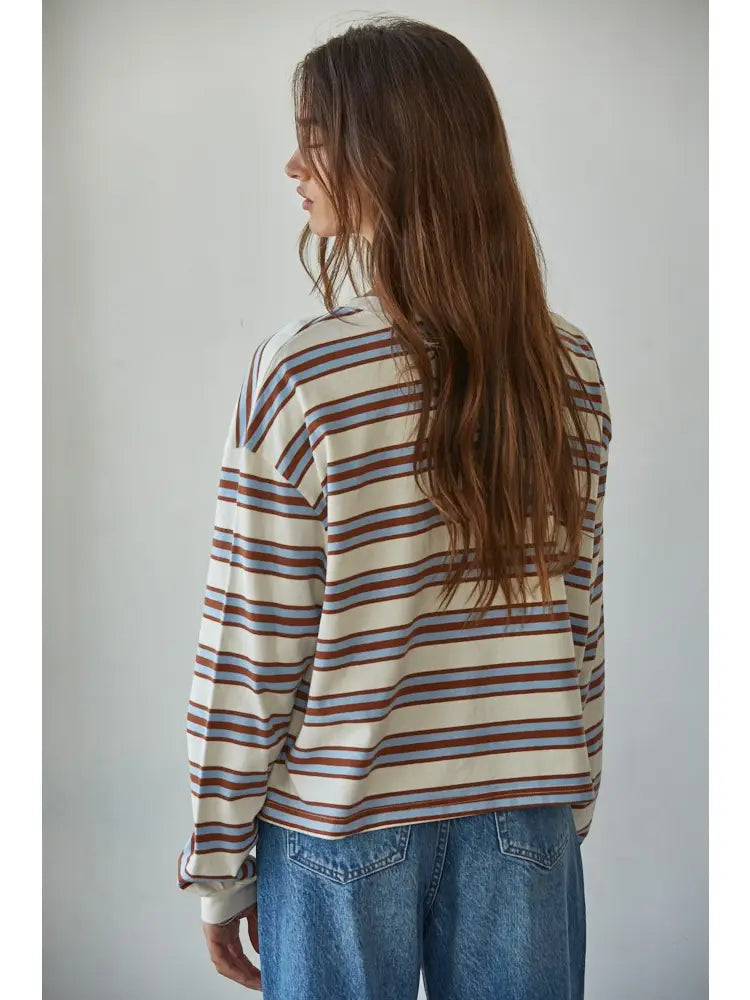 Mandy Stripe Long Sleeve Top