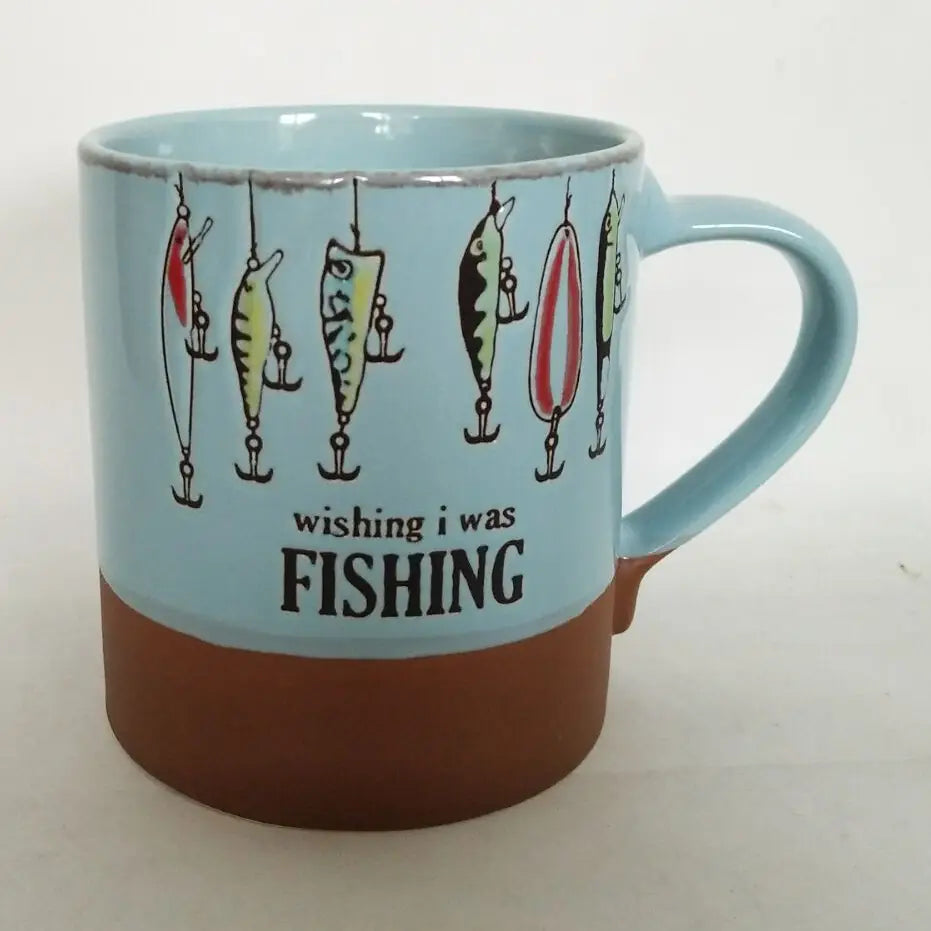 Wishing I was Fishing Mug
