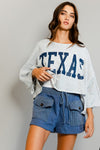 Texas Graphic Crop Sweatshirt