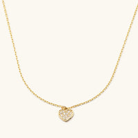 Nikki Smith - Gold Crystal Heart Necklace