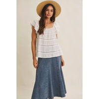 Vintage Boho Ruffle top