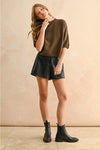 Olive Sweater Top
