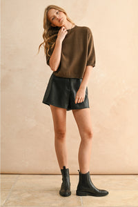 Olive Sweater Top