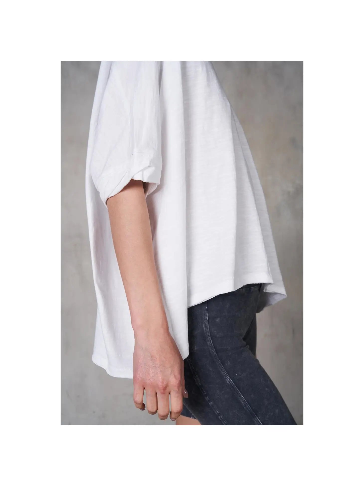 Blake Cropped Tee - White
