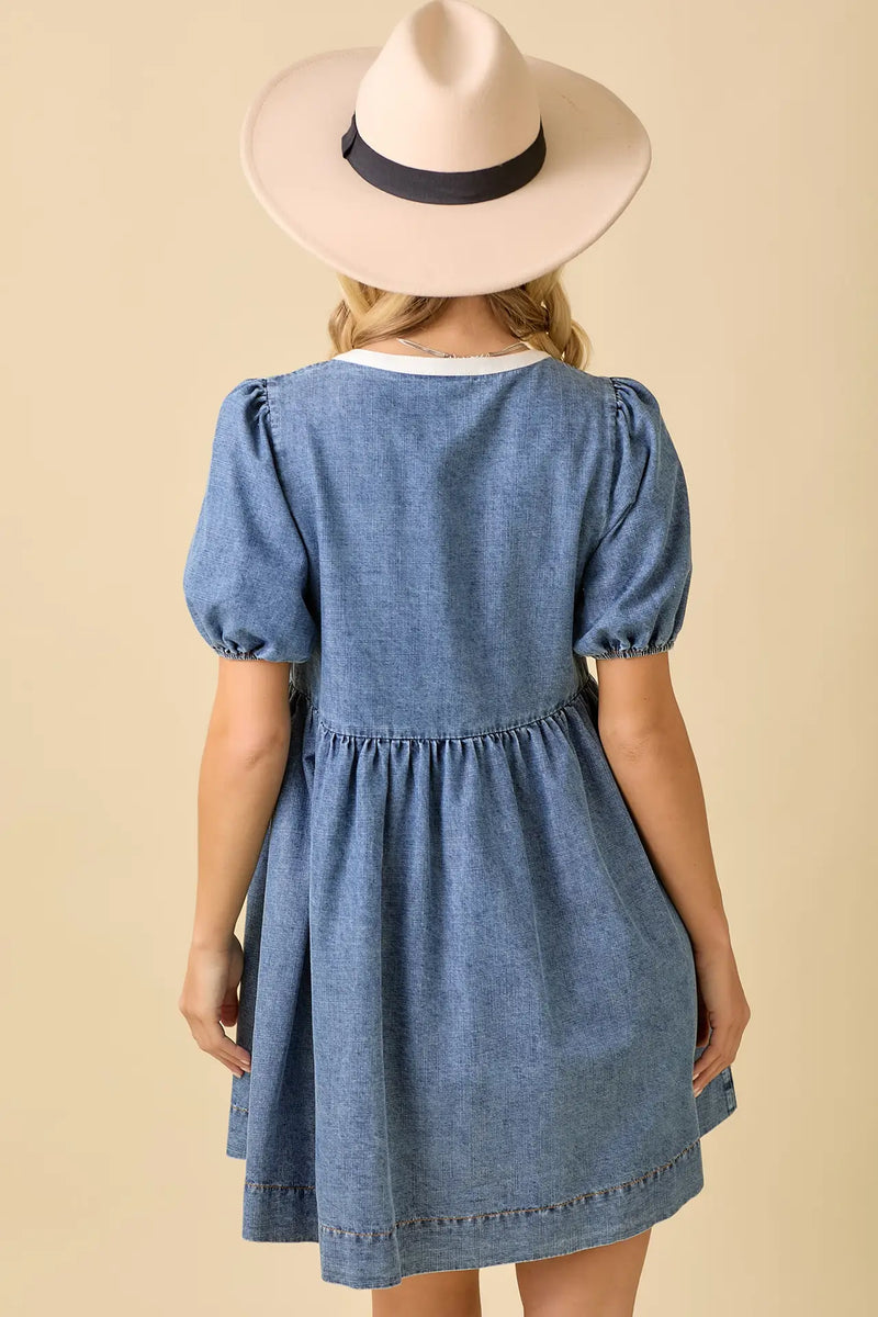 Misty Denim Dress
