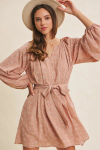 Romantic Floral Printed Dress