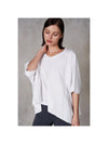 Blake Cropped Tee - White
