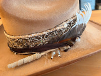 Hidu White Band Yellowstone Khaki Hat