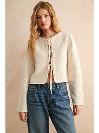 Front Tie Cardigan