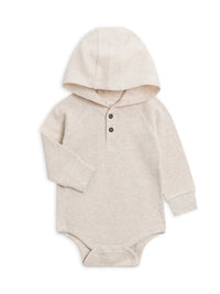 Cole - Waffle Hooded Bodysuit