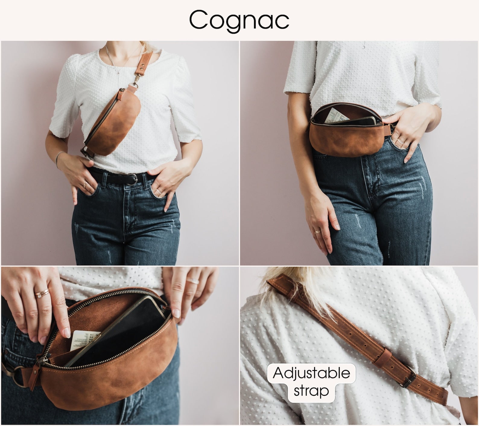Leather Crossbody - Medium