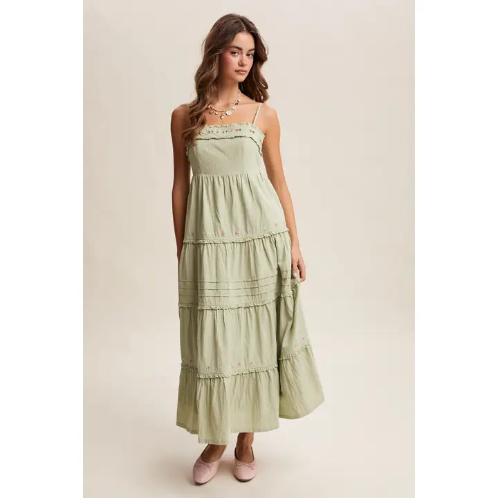 Leslie Spaghetti Strap Maxi Dress