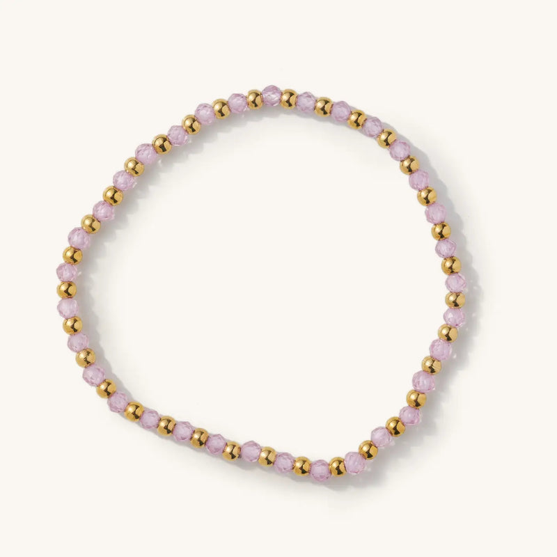 Nikki Smith - Pink Crystal Bracelet