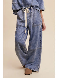 Wide Leg Draw String Pants