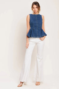 Mindy Denim Top