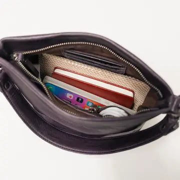 Ivy Leather crossbody/ shoulder bag brown