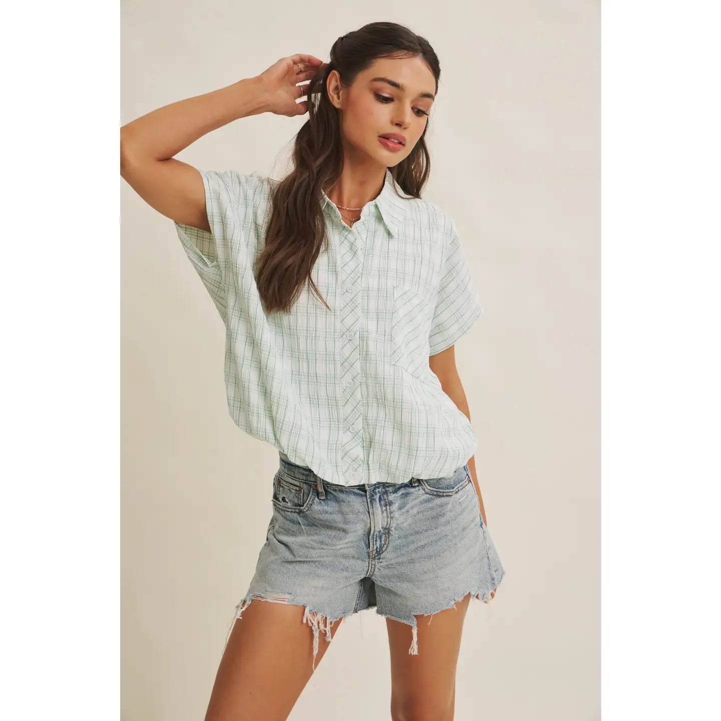 Kelly Green Bubble Top