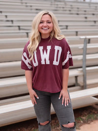 Howdy Cropped Oversized Tshirt