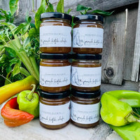 Round Rock Jelly CO-Peach Hatch Chile jam