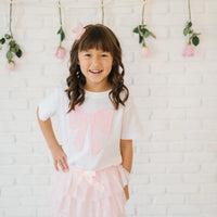 Lace Bow Puff Tshirt
