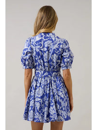 Viry Floral Wenda Pleated Mini