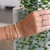 Nikki Smith - Camille Pearl Bracelet, Silver
