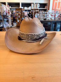 Hidu White Band Yellowstone Khaki Hat